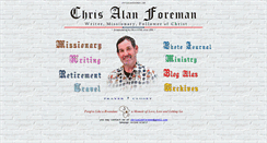Desktop Screenshot of chrisalanforeman.com